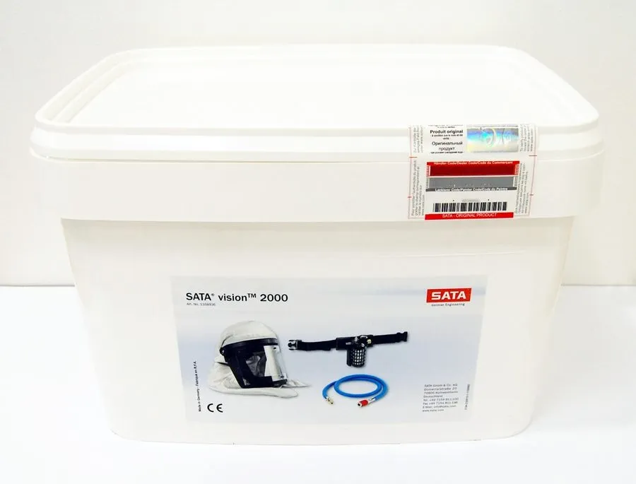 Газоанализатор SATA Vision 2000 Air Respirator Full Face Mask Kit in Storage Box — фото лота 2