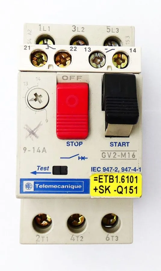 Автоматический выключатель Telemecanique Motorschutzschalter GV2-M16 motor circu — фото лота 1
