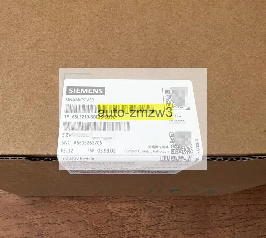 Частотный преобразователь 6SL3 210-5BE25-5UV0 SIEMENS SINAMICS Rated Power