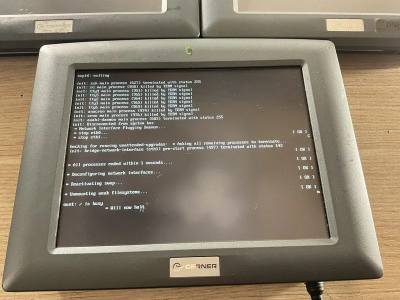 Промышленный компьютер IEI Panel PC Cerner AFL-08AH-N270-CR w/ Power Supplies — фото лота 3