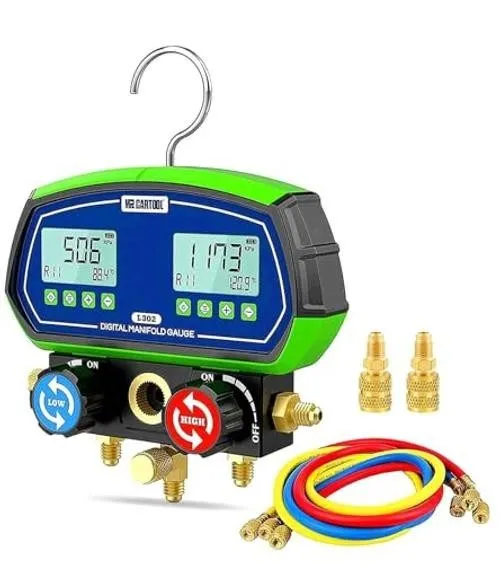 Манометрический коллектор Imperial 2-Valve HVAC Refrigerant Manifold Gauge Set w — фото лота 1