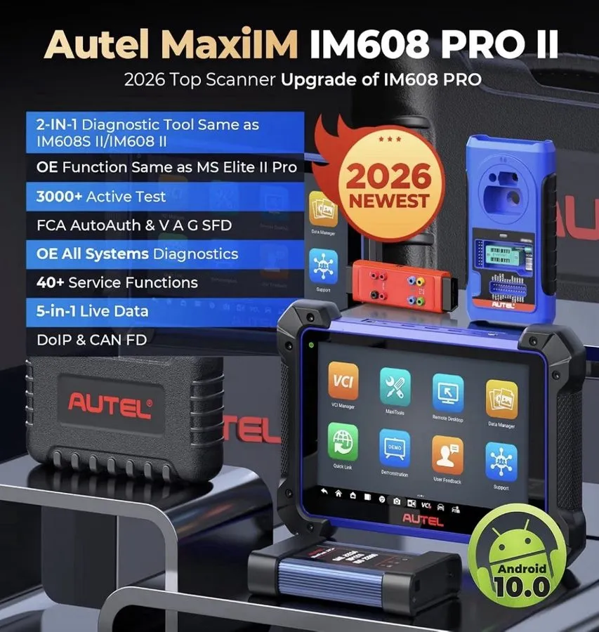 Диагностический сканер Autel MaxiIM IM608 2026 PRO 2 Scanner, Same as II PRO/IM6 — фото лота 1