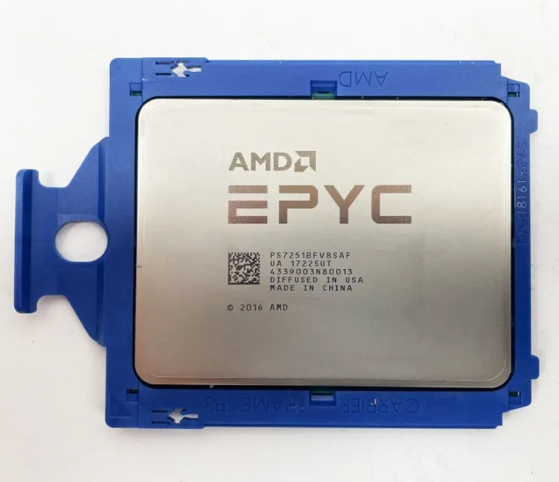 Процессор PS7251BFV8SAF AMD EPYC 7251 8-Core 2.10GHz 32MB 120W SP3 Processor