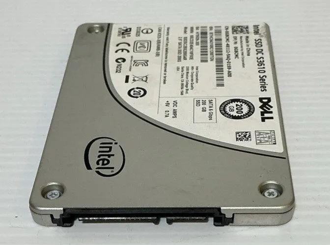 SSD-накопитель 3481G DELL/ Intel DC S3610 200GB MLC 6G 2.5INCH SATA SSD SSDSC2BX