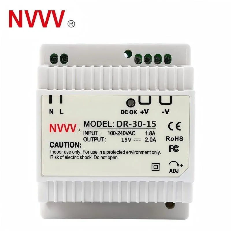 Блок питания 2.5A Industrial DIN Rail Power Supply,DR-30-12 30W Single Output 12 — фото лота 1
