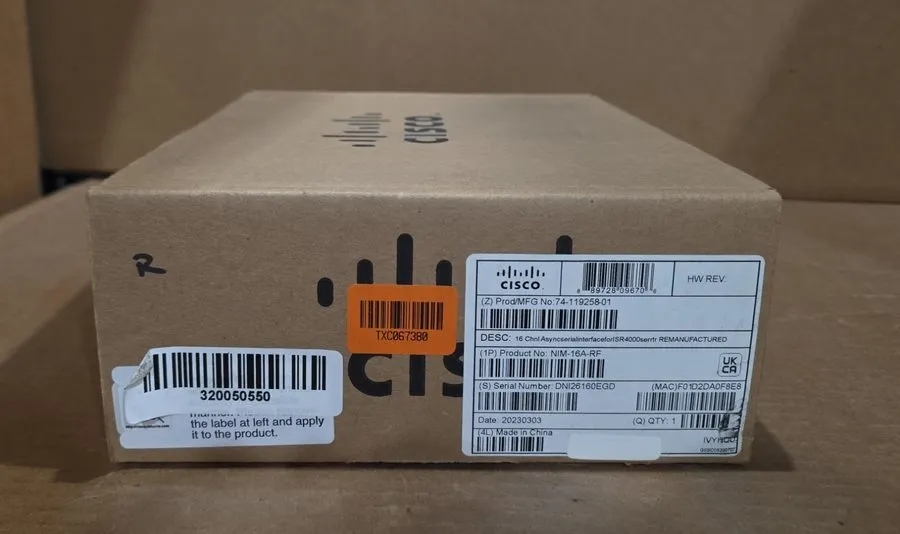 Маршрутизатор Cisco NIM-16A 16-Port Async Serial NIM