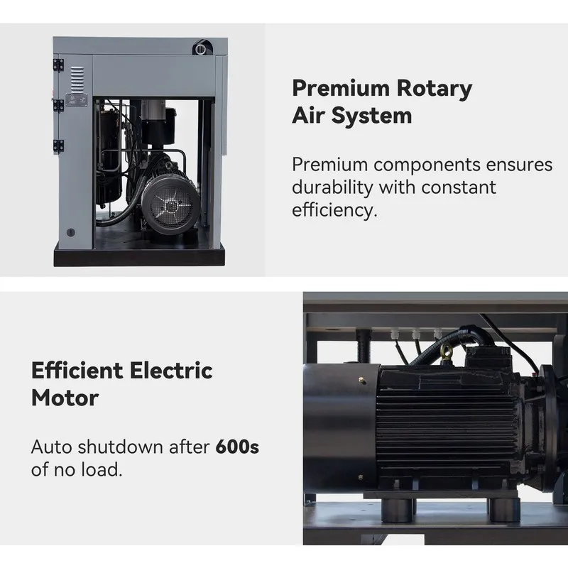 Компрессор Rotary Screw Air Compressor System 3 Phase 37KW 50HP 219CFM 125PSI 46 — фото лота 2