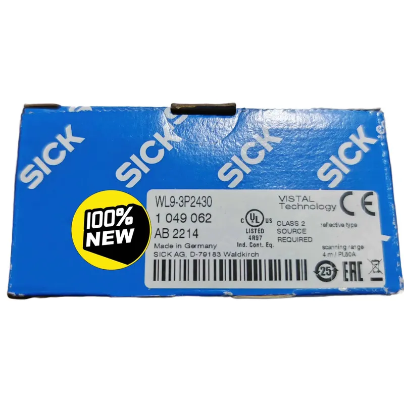 Фотоэлектрический датчик SICK WL9-3P2430 Photoelectric Switch Sensor Retroreflec