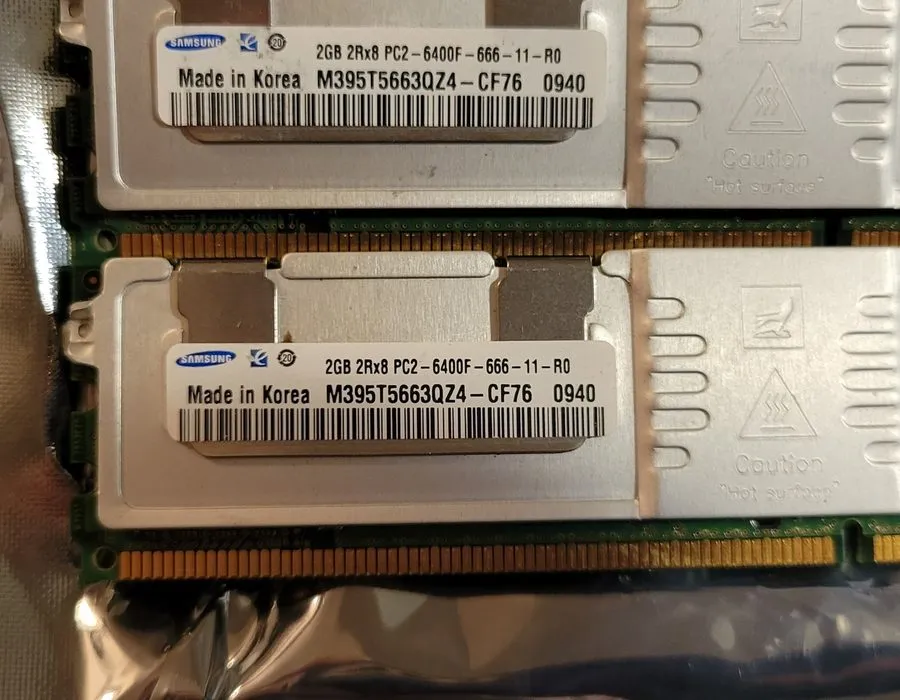 Модуль памяти Samsung 2GB PC2-6400F-666-11-R0 DDR2 800Mhz Fully Buffered Server  — фото лота 1