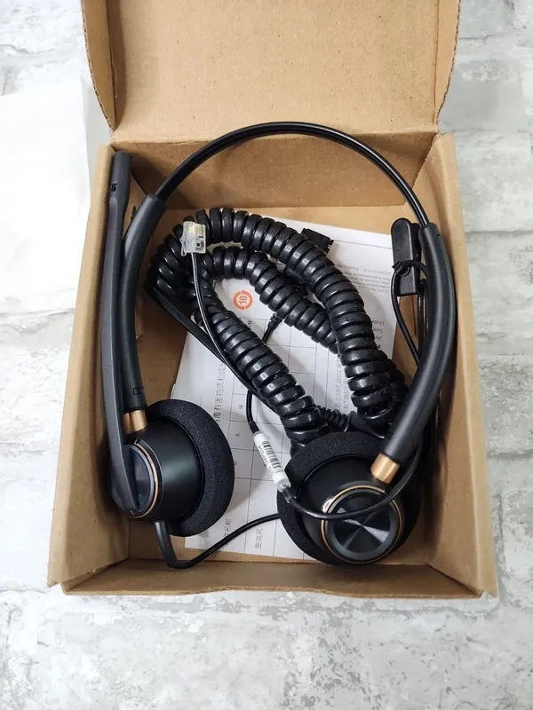VoIP-шлюз PLANTRONICS ENCOREPRO HW520 NOISE-CANCELLING QD WIRED HEADSET 89434-01 — фото лота 1