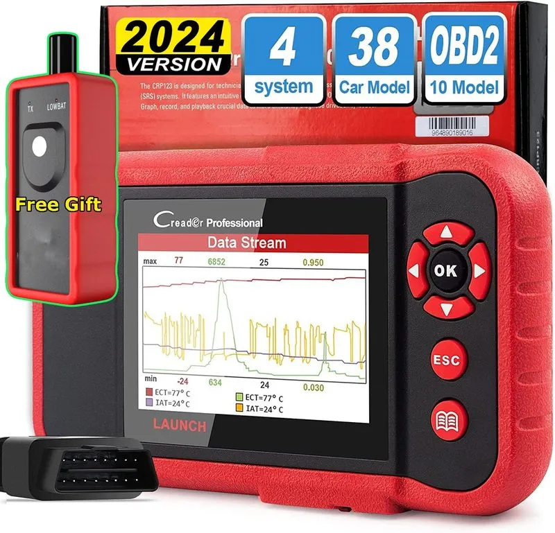 Диагностический сканер LAUNCH X431 CRP123E PLUS Car OBD2 Scanner Code er ALL Sys — фото лота 1