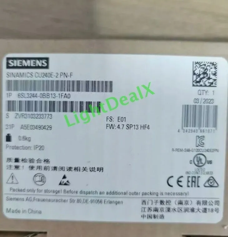 Частотный преобразователь 6SL3244-0BB13-1FA0