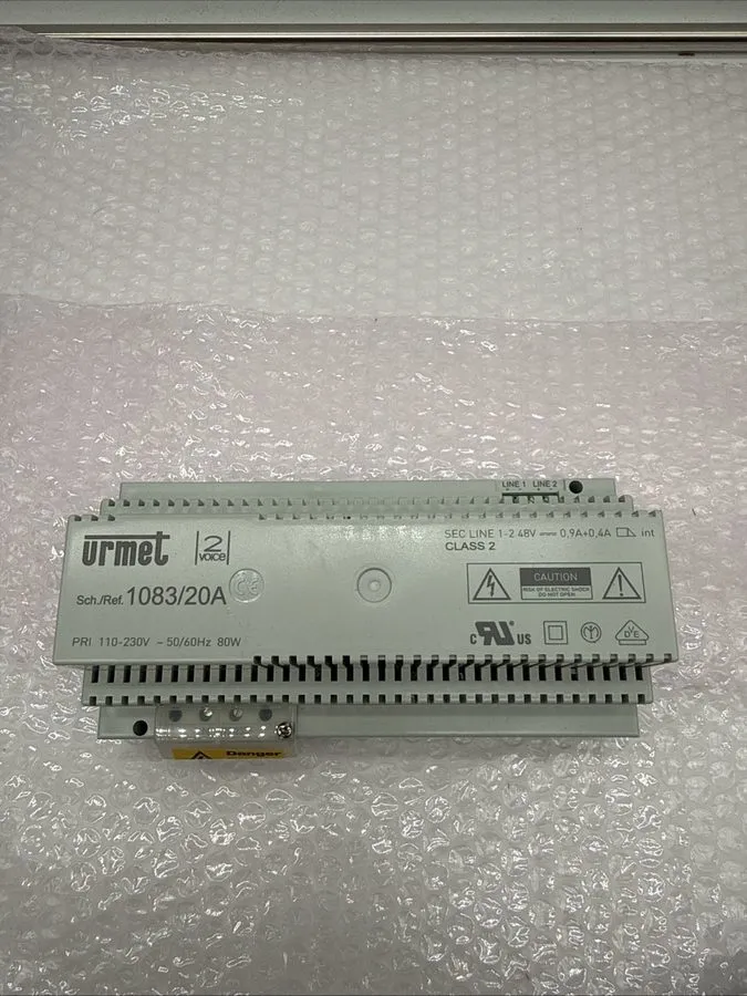 Блок питания URMET 1083/20A 2Voice Video Intercom Power Supply AC to DC 80W DIN  — фото лота 1