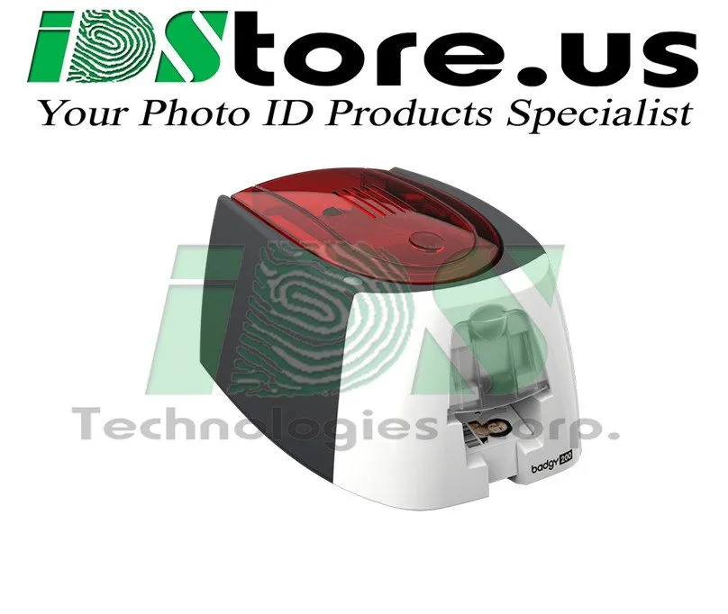 Принтер этикеток Evolis B22U0000RS Badgy200 Card Printer Color 100 Card Feeder — фото лота 1