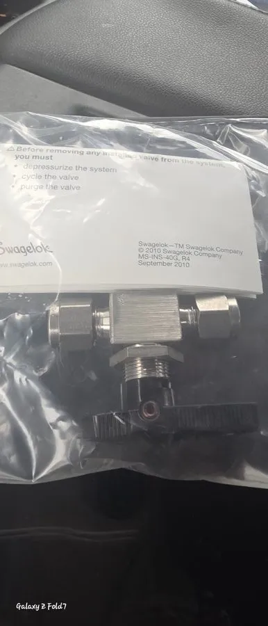 Клапан Swagelok SS-42GS4 ball valve 2500 psig shipping M — фото лота 2