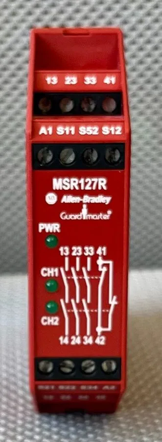 Реле безопасности Allen Bradley 440R-N23129 Safety Relay, MSR127RP, 24V AC/DC