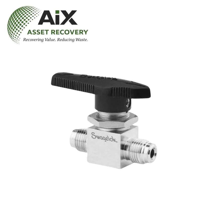 Клапан Swagelok SS-42GVCR4 Stainless Steel 1-Piece 40G Series Ball Valve FNSP — фото лота 1