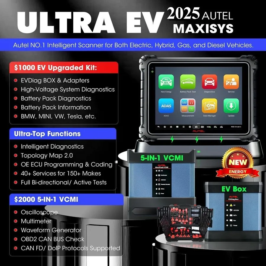 Диагностический сканер 2026 Autel MaxiSys Elite II PRO As MS919 Diagnostic Scan