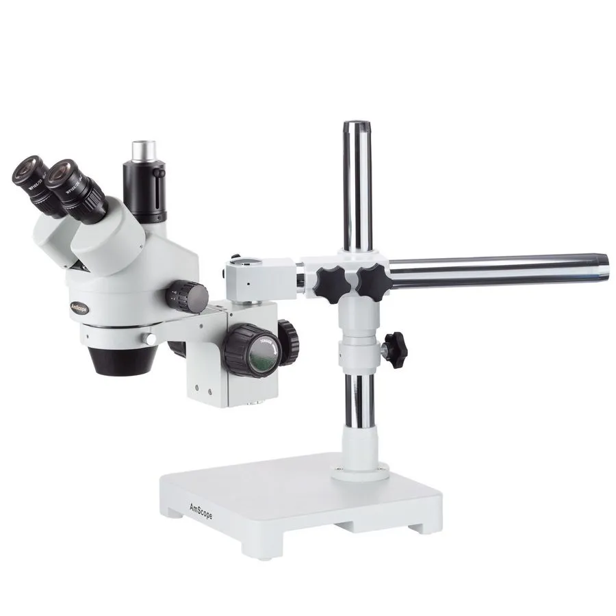 Микроскоп AmScope 3.5X-180X Trinocular Stereo Zoom Microscope on Single Arm Boom