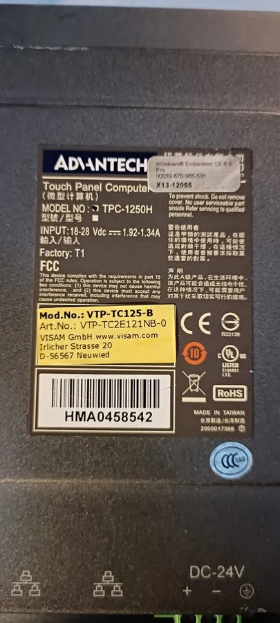 IIoT-устройство ADVANTECH Industrial Touch Tablet PC TPC-1250H TPC-1250H-N2AE