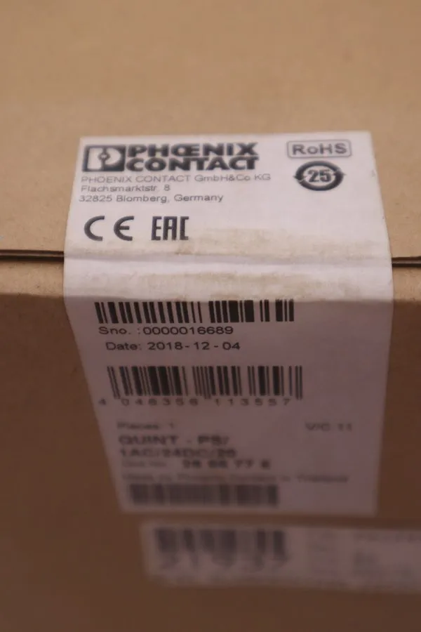 Блок питания 24V DIN Rail Power Supply Phoenix Contact 2866776 QUINT PS/1AC/24DC