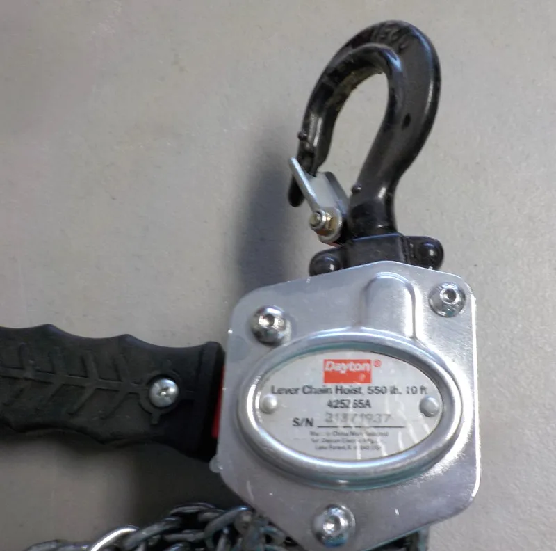 Таль Dayton 425Z65 Lever Chain Hoist, 550 Lb Load Capacity, 10 Ft Hoist Lift, 13