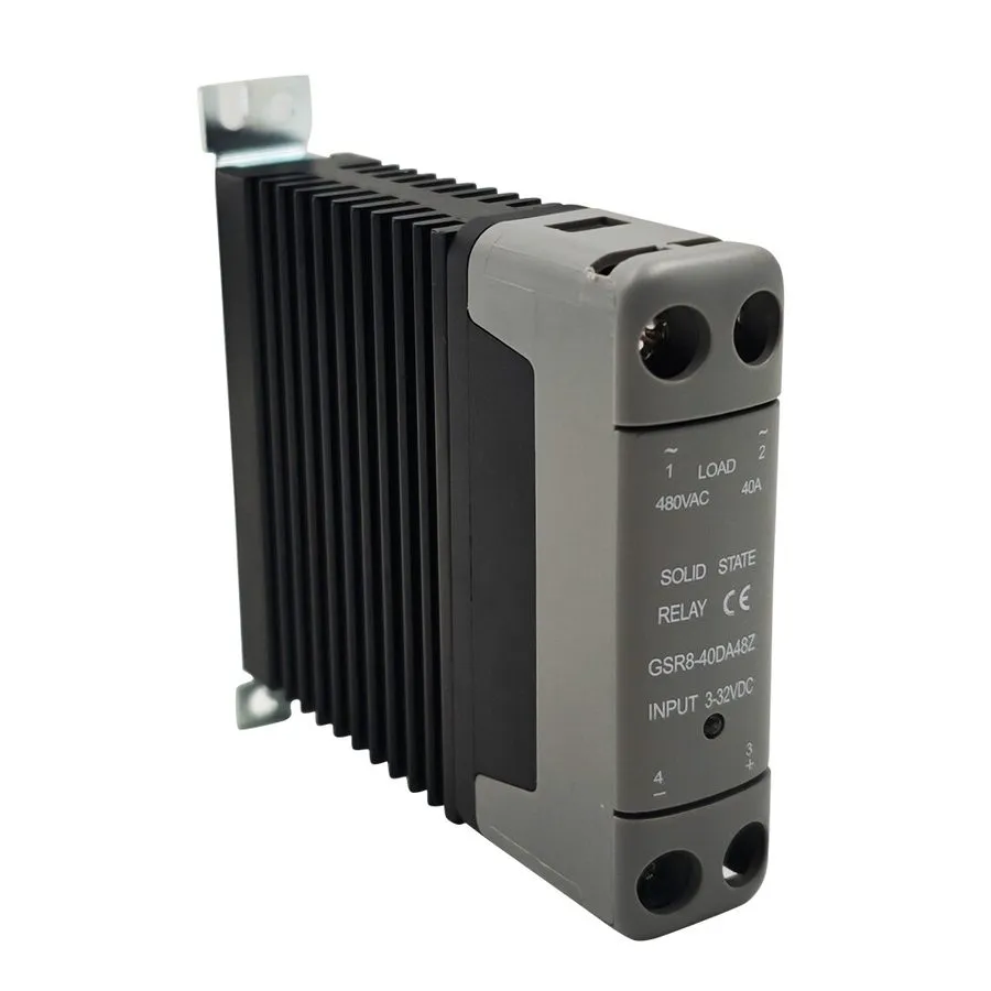 Реле Solid State Relay With Heat Sink GSR8-40DA48Z input 3-32VDC ouput 40A/24-48