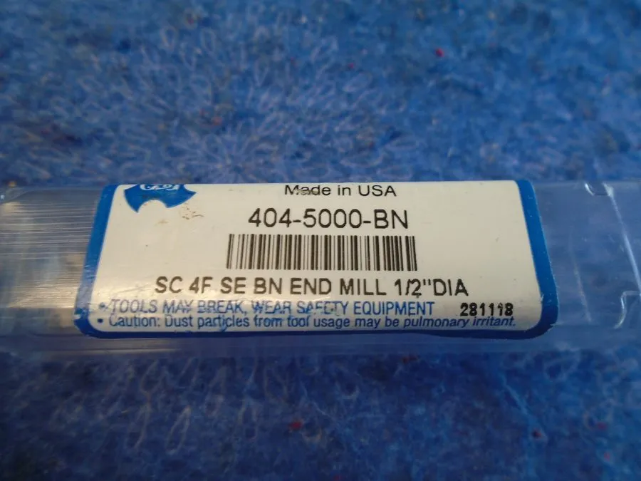Режущий инструмент OSG 404-5000-BN Ball End Mill,Single End,1/2",Carbide 2TXU3