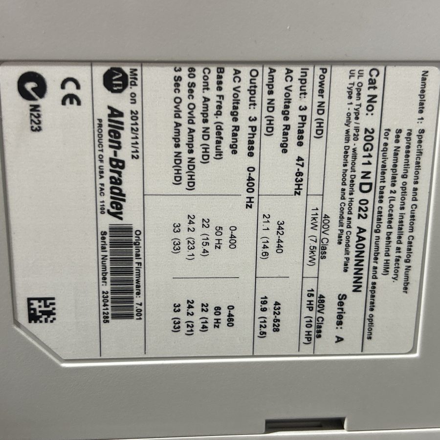 Фото лота 20G11NC3P5JA0NNNNN от продавца №21683