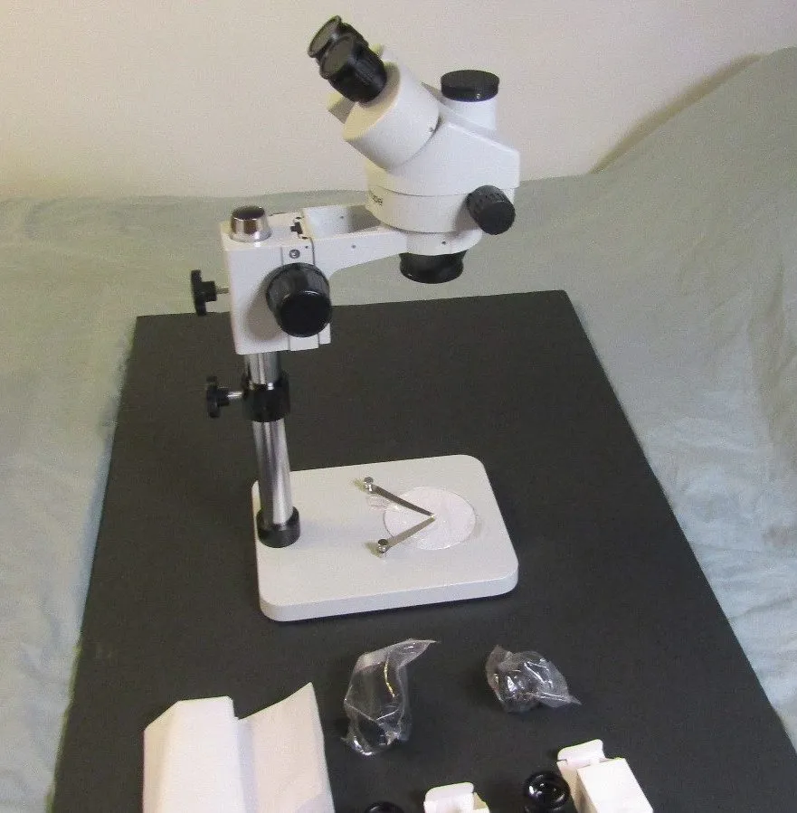 Микроскоп AmScope WF10X/20 Zoom Trinocular Stereo Microscope with Table Pillar S