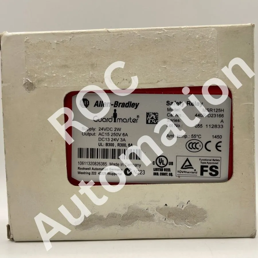 Реле безопасности Allen-Bradley Guard master 440R-D23166 MSR125H safety relay 24 — фото лота 1