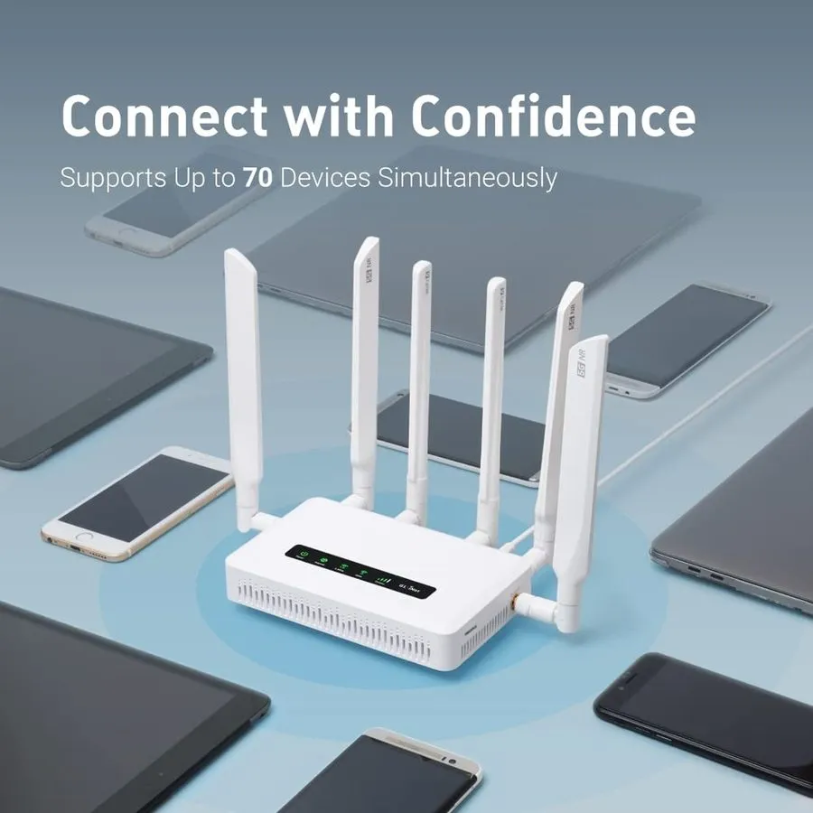Маршрутизатор GL.iNet GL-X3000 (Spitz AX) 5G NR AX3000 Cellular Gateway Router,
