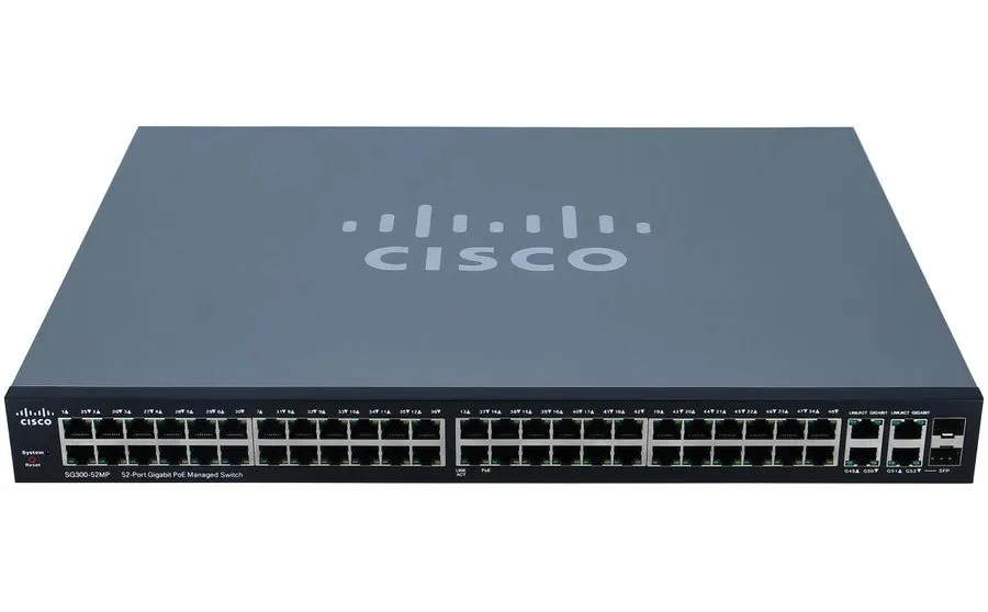 Коммутатор Cisco SG300-52MP-K9 V03 52-Port Gigabit PoE+ 740W Managed L3 Switch