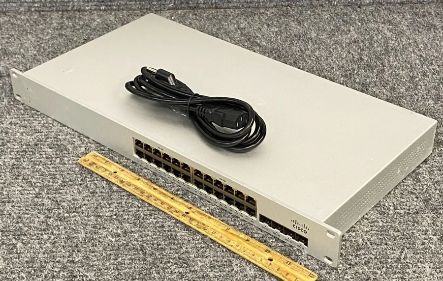 Коммутатор Cisco Meraki MS220-24P-HW 24-Port Gigabit PoE+ Switch 4x SFP 370W