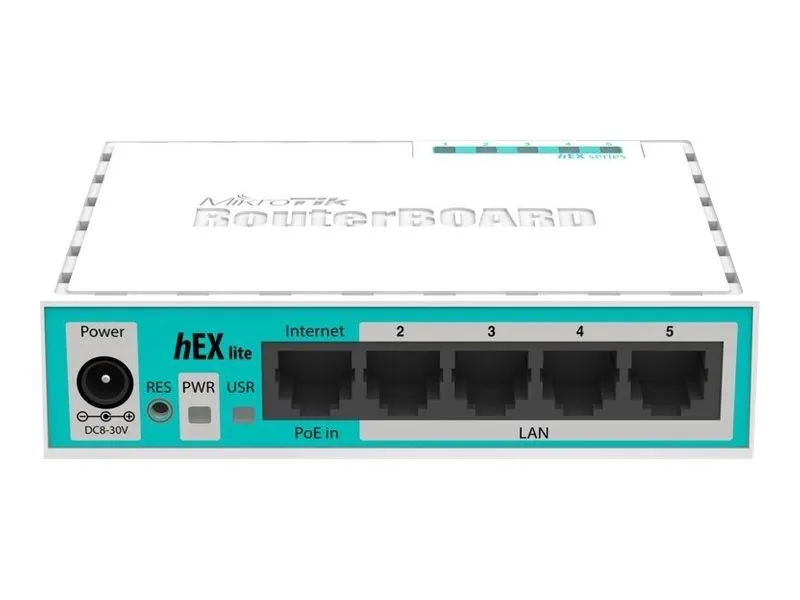 Маршрутизатор ROUTERBOARD Hex Lite 5 Ports Router 5 X 10/100 Poe OSL4 RB750r2 MI