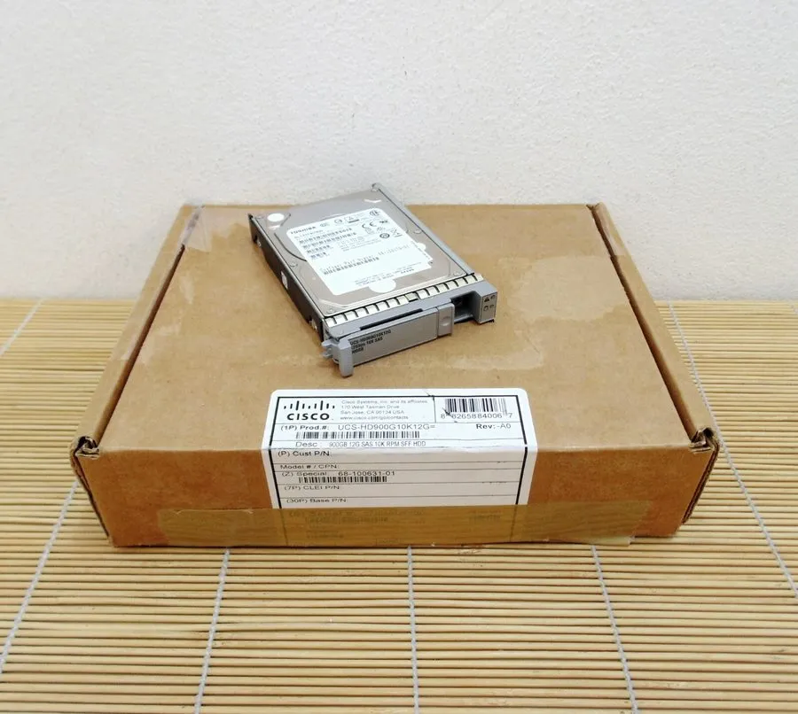 Жёсткий диск CISCO 900GB 10K 12G 2.5INCH SAS HDD UCS-HD900G10K12G WIPED