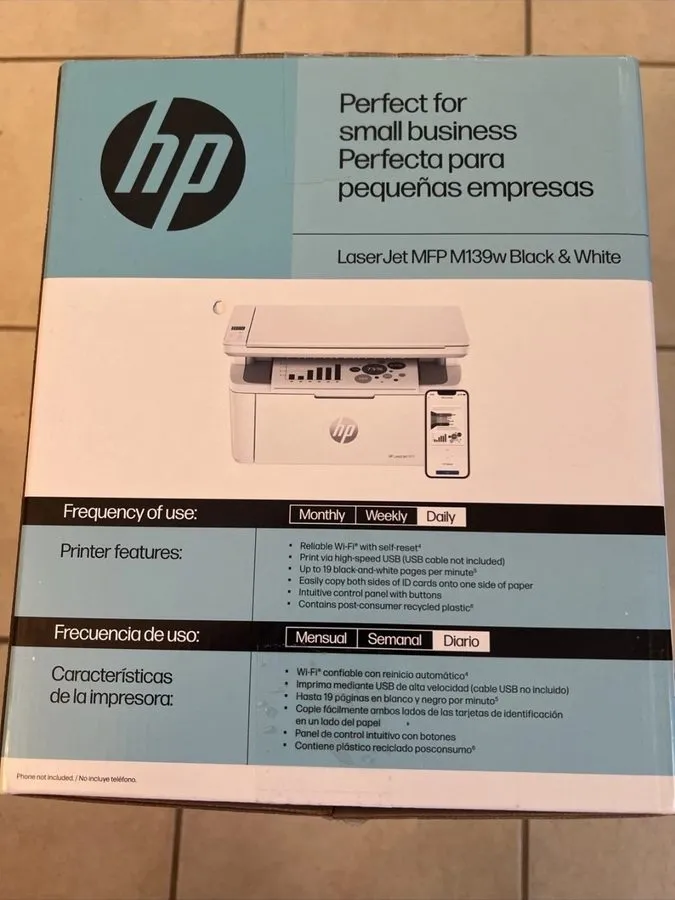 Лазерный принтер HP LaserJet MFP M139w Wireless All-in-One Black-and-White Laser