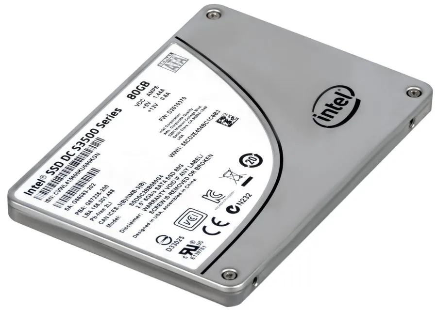 SSD-накопитель Intel DC S3500 Internal SSD 80GB MLC SATA III 2.5in SSDSC2BB080G4