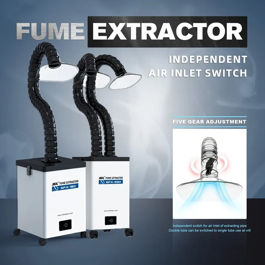 Дымоуловитель SFX 135w Smoke Purifier with 3 Filter Layers Fume Extractor SFX-25