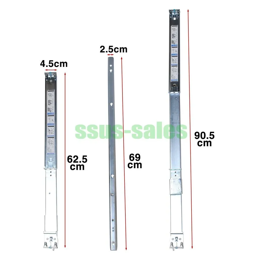 Комплект направляющих 1U y Rails Static Rail Kit 0MF3D9