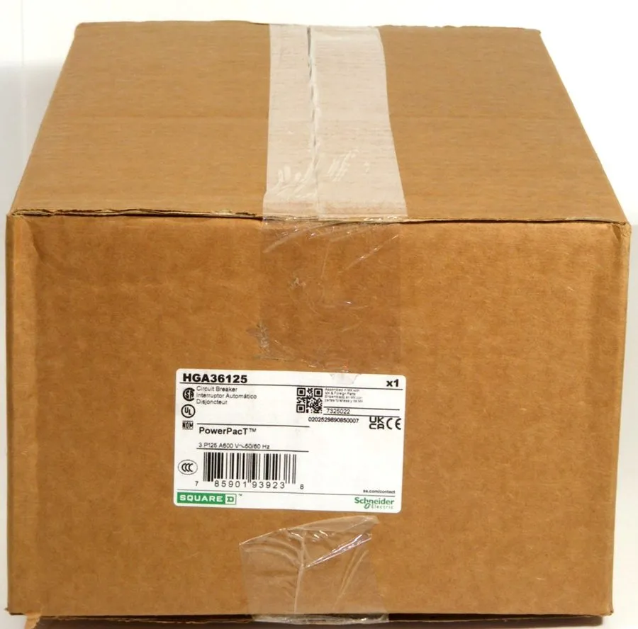 Автоматический выключатель SQUARE D HGA36125 HGA I-LINE 3 POLE 125 AMP 480v POWE — фото лота 2