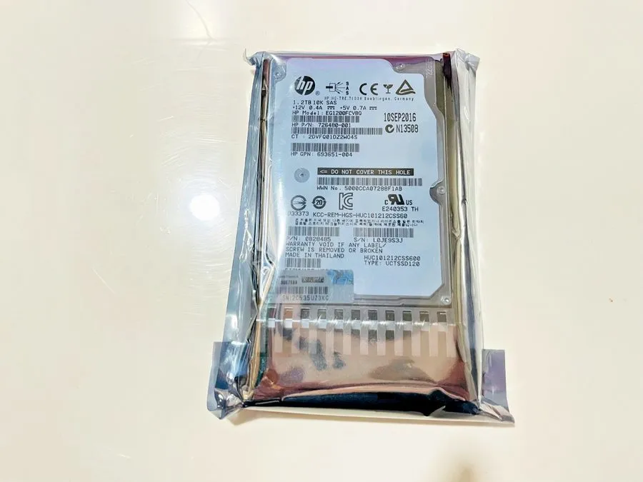 Жёсткий диск HPE 718291-001 718160-B21 1.2TB 6G 10K G6 G7 SAS 2.5" HDD DP 0 HOUR
