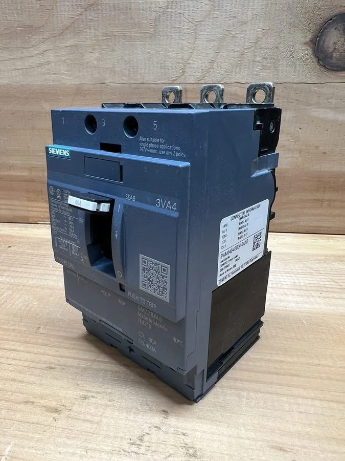 Автоматический выключатель Siemens 3VA4140-4ED34-0AA0 Circuit Breaker 40A 600Vac