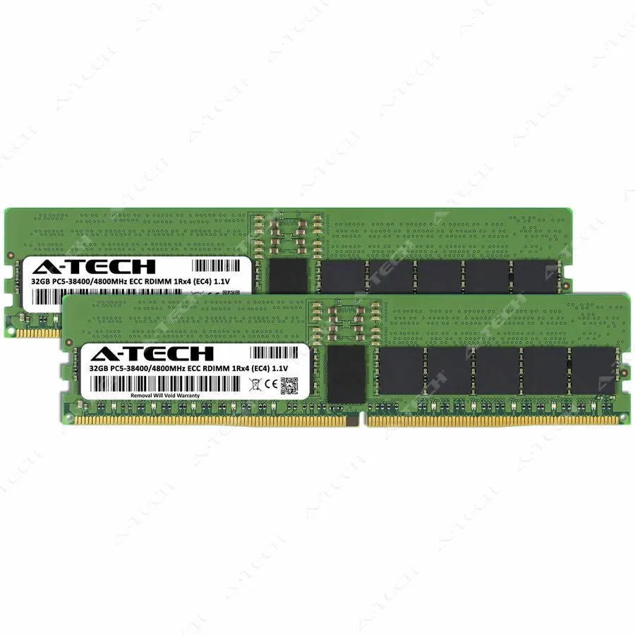 Модуль памяти 32GB 1Rx4 PC5-4800 EC8 RDIMM Supermicro 111C-NR 121E-NES24R 222HE- — фото лота 1