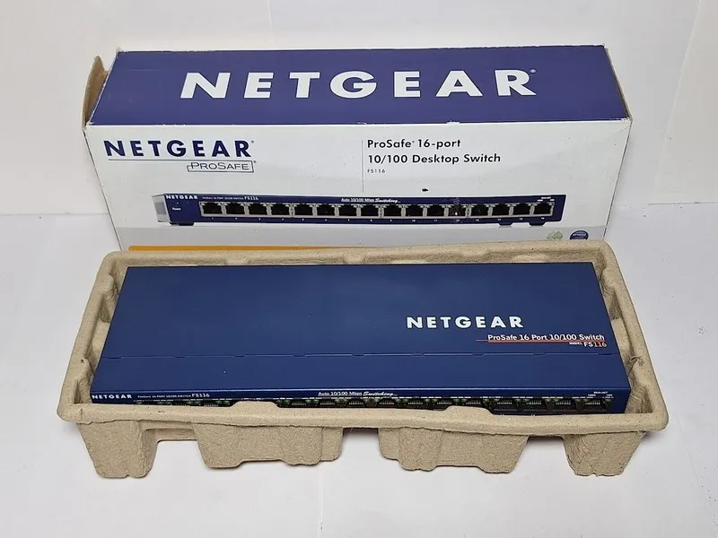 Коммутатор Netgear Prosafe 16port 10/100 Desktop Switch Fs116 & Ac Adapter