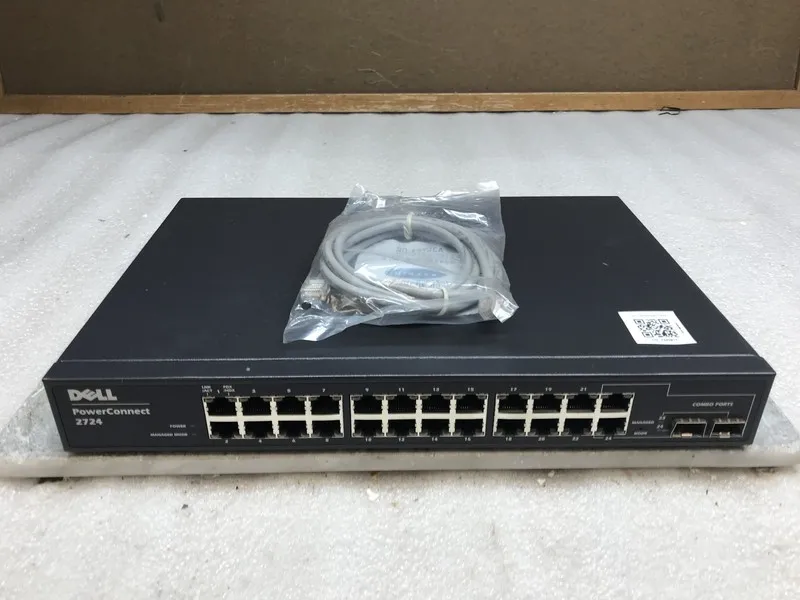 Коммутатор Dell PowerConnect 2724 24-Port Gigabit Web-Managed Network Switch 1U