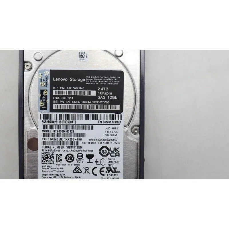 Жёсткий диск 4XB7A88046 Lenovo 03LE911 DE 2.4TB 10K SAS 12G 2.5'' HDD Hard Drive