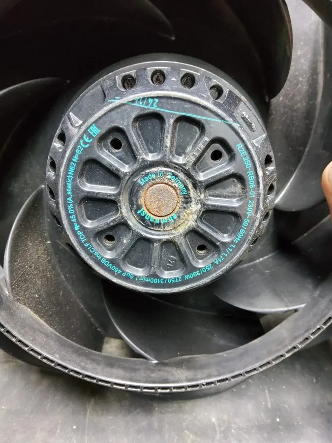 Вентилятор R2E250-RB06-01 Centrifugal fan 90-day — фото лота 2