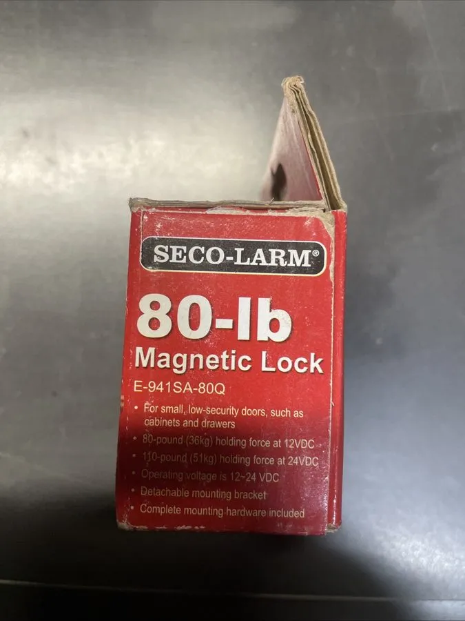 Оборудование видеонаблюдения Seco-Larm Electromagnetic Lock 80lb Capacity Tool S — фото лота 1