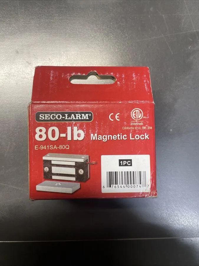 Оборудование видеонаблюдения Seco-Larm Electromagnetic Lock 80lb Capacity Tool S — фото лота 2